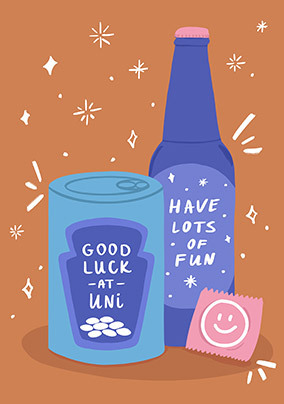 Uni Student Good Luck Card