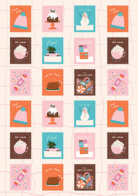 Christmas Stamps Card