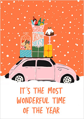 Most Wonderful Time Christmas Card