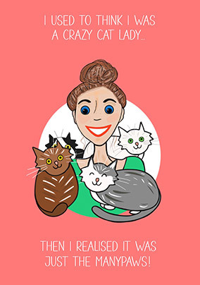 Manypaws Birthday Card