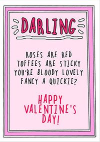Tap to view Darling Cheeky Valentine's Day Card