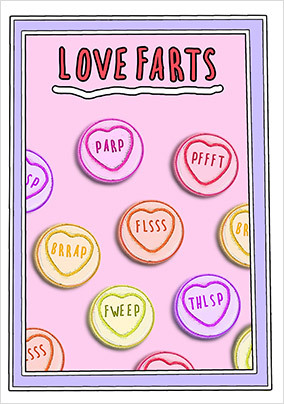 Love Farts Valentine's Day Card