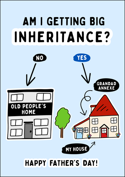 Am I Getting Big Inheritance Father's Day Card