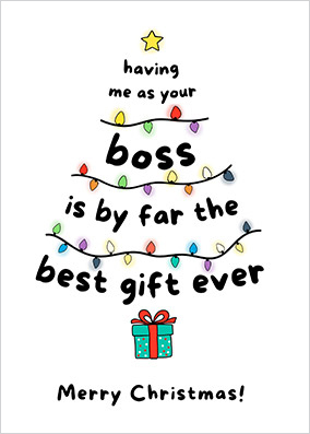 From Your Boss Christmas Card
