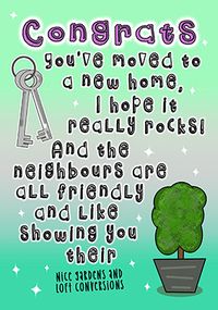 Tap to view Garden Joke New Home Card