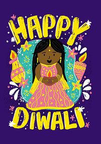 Happy Diwali cute Card