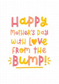 Tap to view From the Bump Typographic Mother's Day Card
