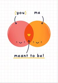 Tap to view Meant to Be Cute Valentine's Day Card