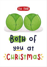 Both of You Sprouts Christmas Card