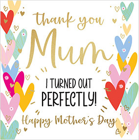 Thank you Mum Mother's Day Card
