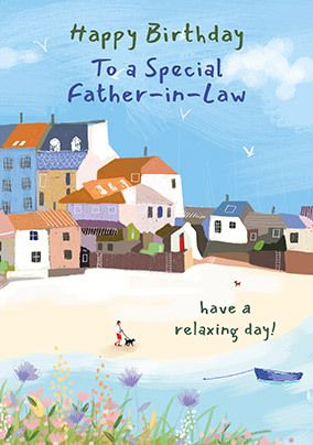 Have a Relaxing Day Father-in-Law Birthday Card
