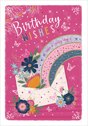 Birthday Wishes Envelope Card