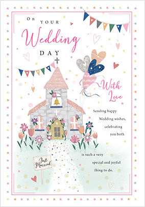 Wedding Day Church Card