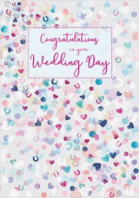 Confetti Wedding Card