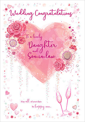 Daughter & Son-in-Law Wedding Card