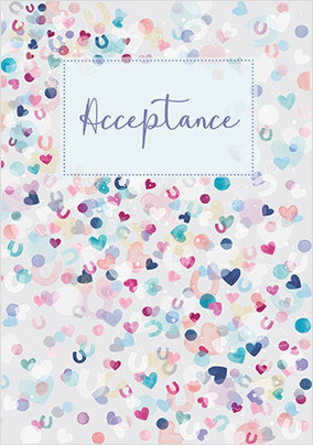 Acceptance Wedding Card