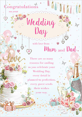 Mum and Dad Wedding Card