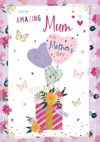 Amazing Mum Balloons Mother's Day Card