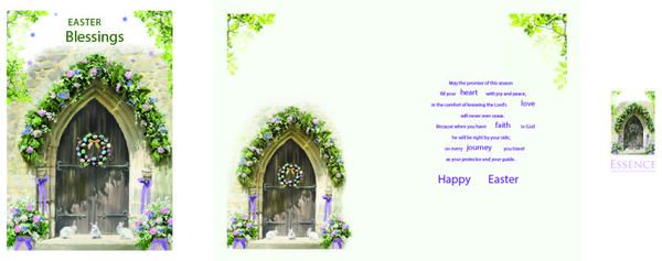 Church Door Easter Card