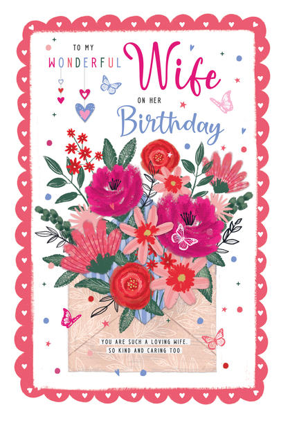 Caring Wife Birthday Card