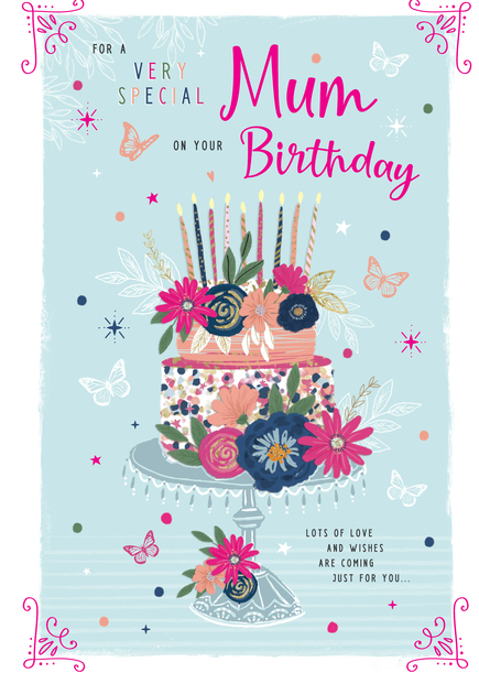 Very Special Mum Birthday Card