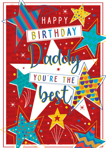 Star Daddy Birthday Card