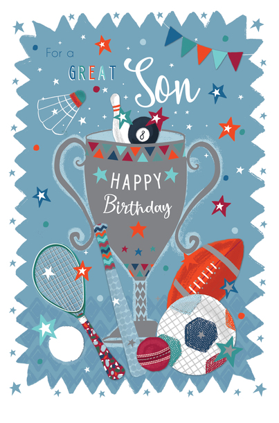 For A Great Son Birthday Card