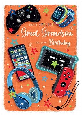 For A Great Grandson Birthday Card