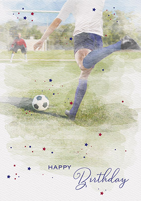 Football Traditional Birthday Card