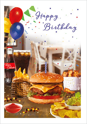 Birthday Burger Card