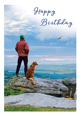 Hiking Birthday Card