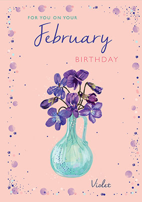 February Birthday Card