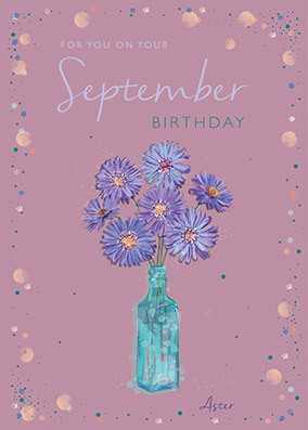 September Birthday Card