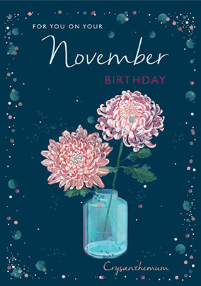 November Birthday Card