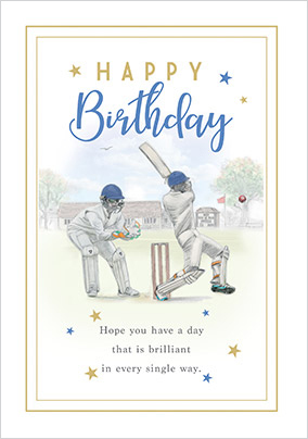 Cricket Birthday Card