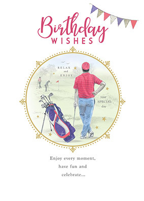 Birthday Wishes Golf Card