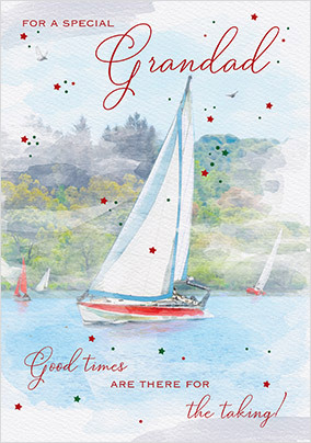 Sailing Grandad Birthday Card