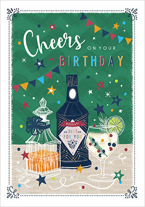 Cheers on your Birthday Card