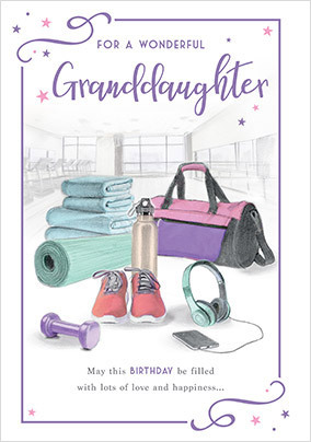 Granddaughter Handbag Birthday Card