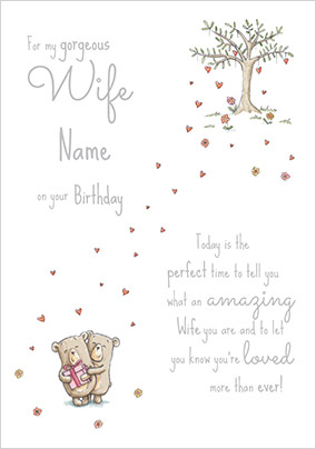 Gorgeous Amazing Wife Birthday Card