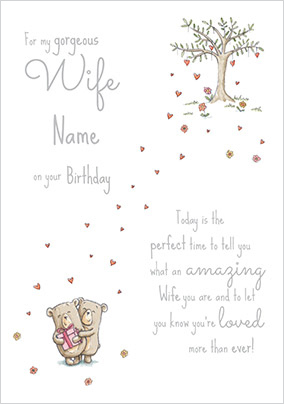 Gorgeous Amazing Wife Birthday Card