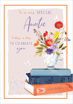 Special Auntie Happy Birthday Card