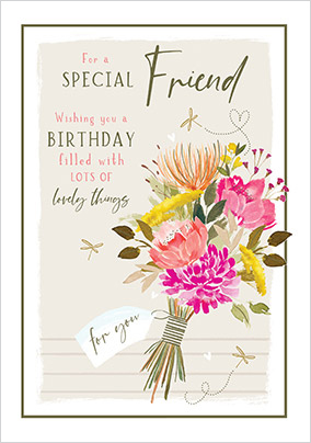 Special Friend Happy Birthday Card