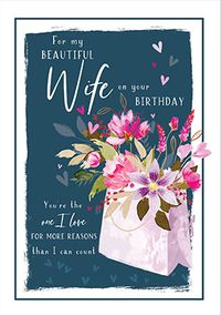 Tap to view Beautiful Wife Happy Birthday Card