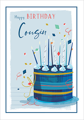 Cousin Happy Birthday Card
