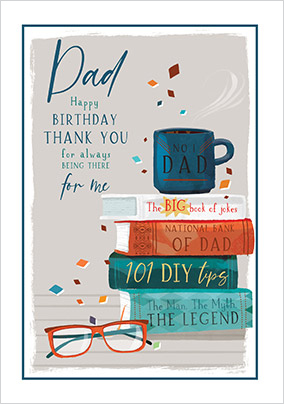 To The No.1 Dad Happy Birthday Card