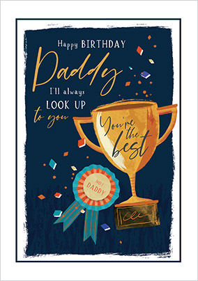 The Best Daddy Happy Birthday Card