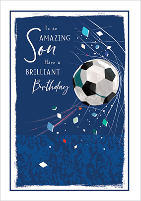 Amazing Son Happy Birthday Card