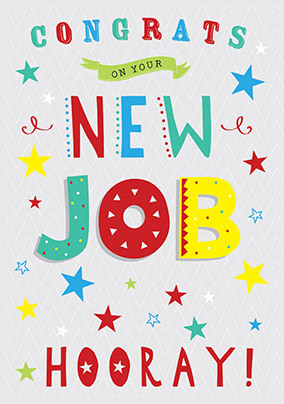 New Job Hooray Card