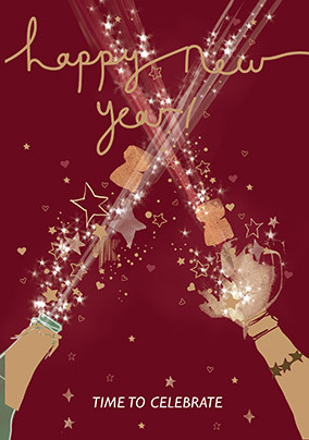 Champagne New Year Card